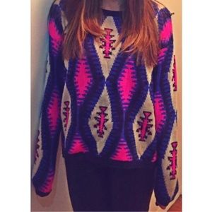 WORN 1X Tobi Electric Knit Sweater